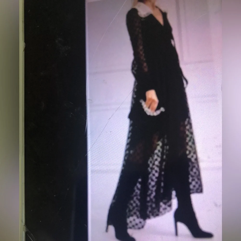 New! Jimmy Choo Black Leather Knee-High Boots. Size 39,5 - Picture 2 of 9